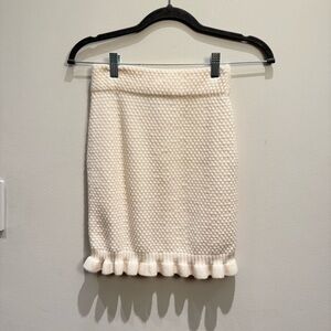 Express Cream Textured Pencil Skirt Size XS